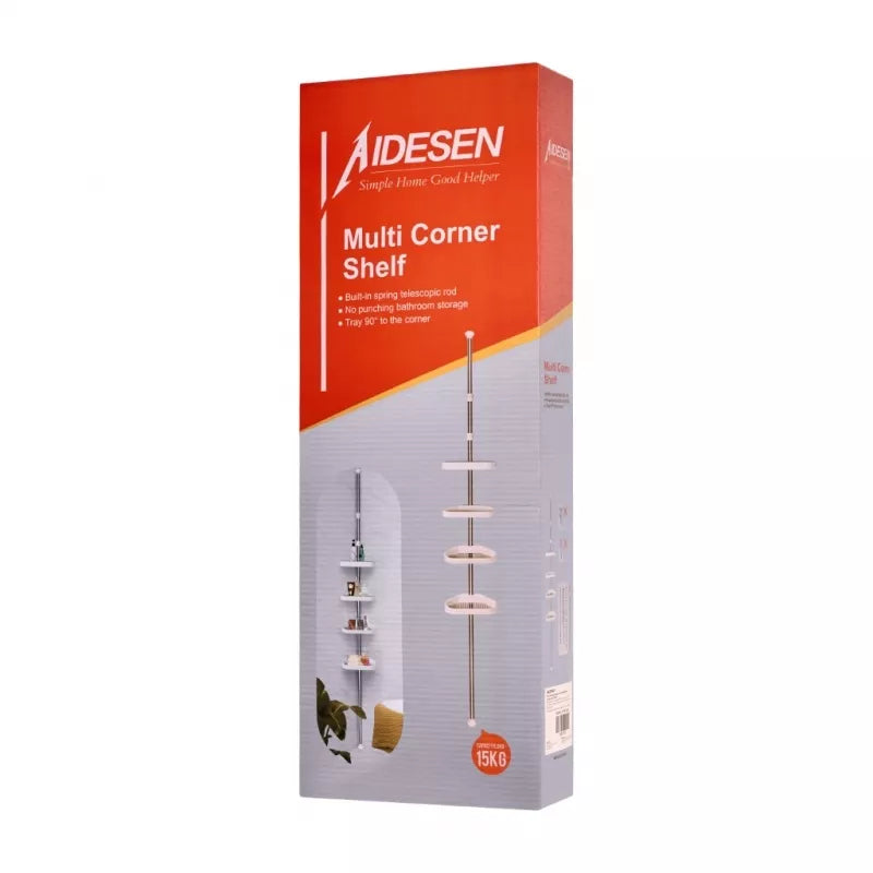 Teleskopinė Vonios Kampinė Lentyna, 260 cm