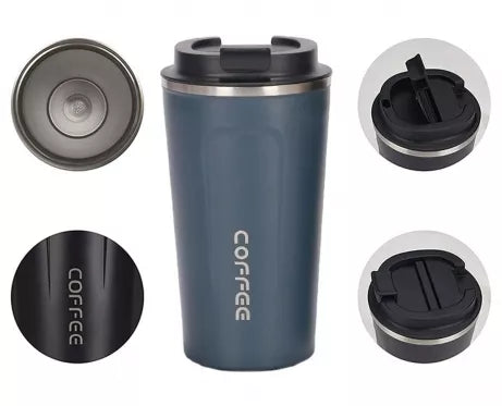 Termo puodelis "Coffee", 510 ml (mėlynas)