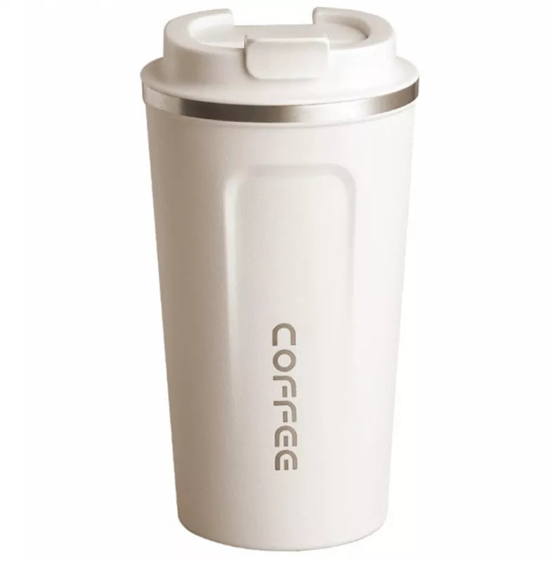 Termo Puodelis Su Termometru, Baltas