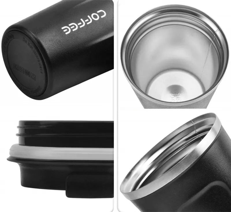 Termo Puodelis Su Termometru, Baltas