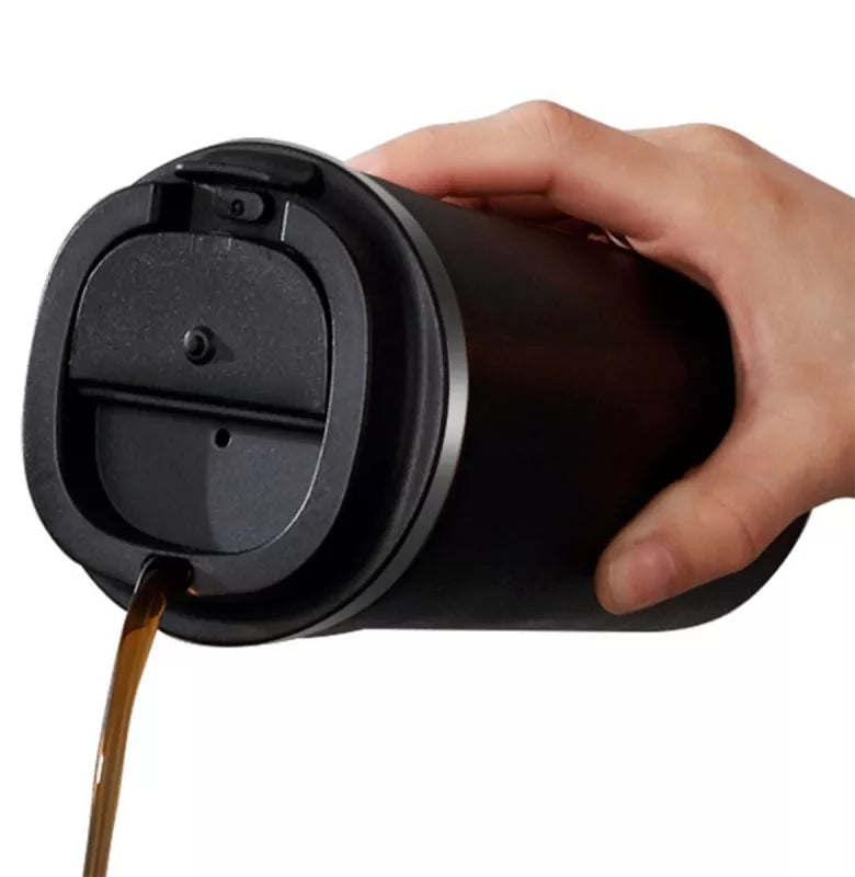 Termo Puodelis Su Termometru, Baltas