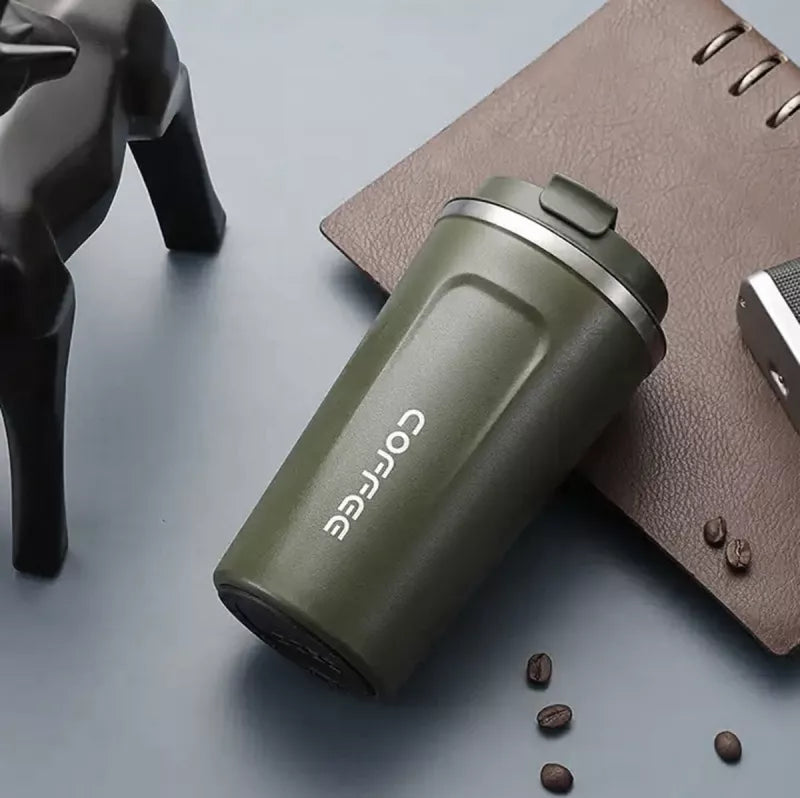 Termo Puodelis Su Termometru, Žalias