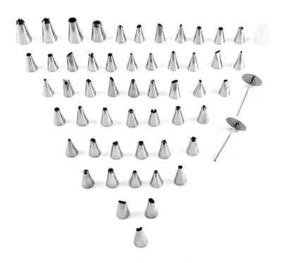 Tortų dekoravimo rinkinys, 55 vnt