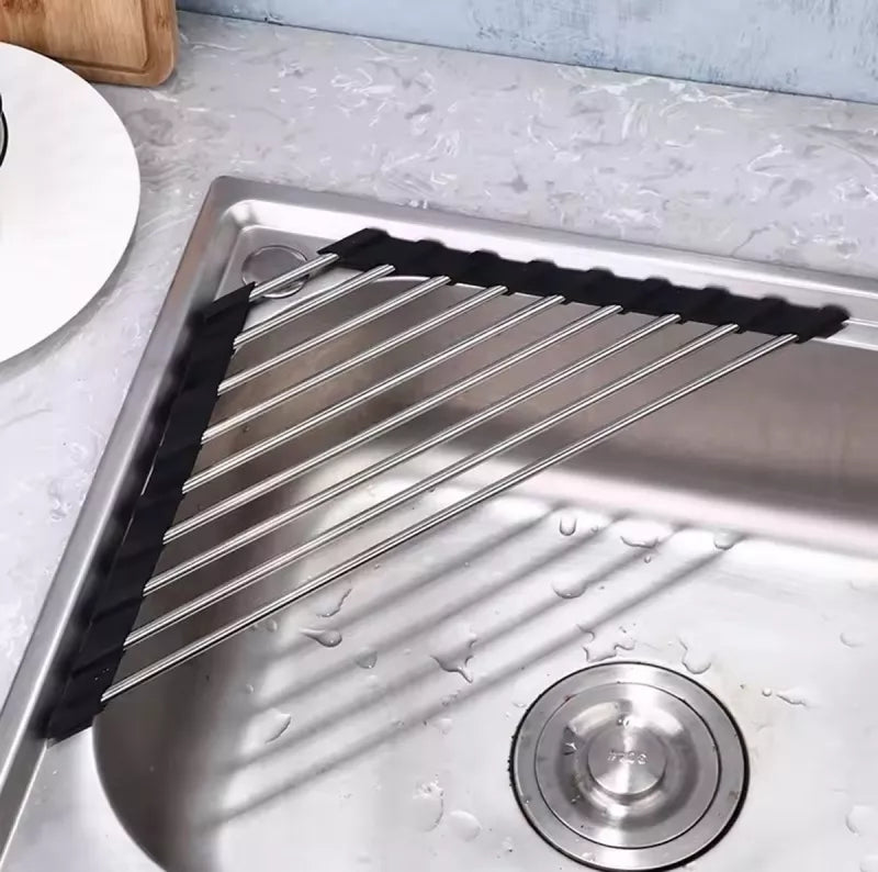 Trikampė Sulankstoma Džiovyklė Ant Kriauklės Krašto