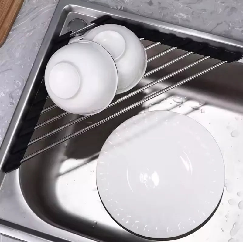 Trikampė Sulankstoma Džiovyklė Ant Kriauklės Krašto