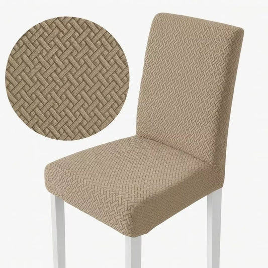 Universalus Herringbule Rašto Kėdės Užvalkalas, Smėlio Spalvos