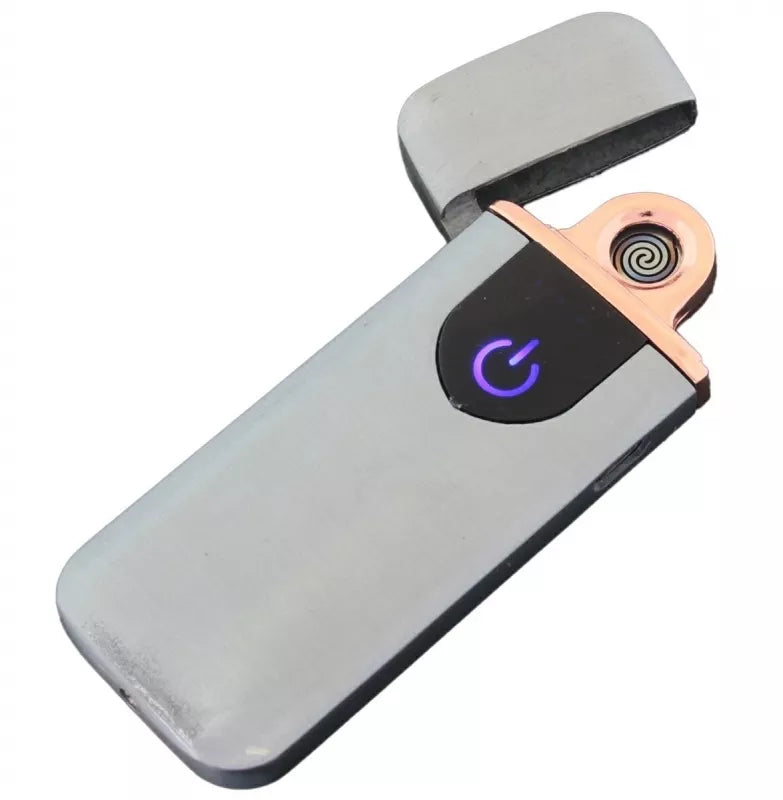 USB Įkraunamas Žiebtuvėlis, Sidabrinis