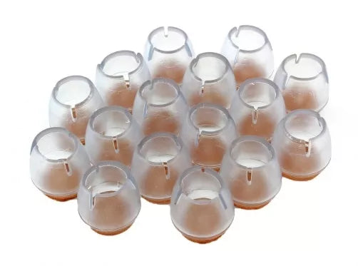 Užmaunamos kojelės baldams, 16 vnt (17 - 22 mm)