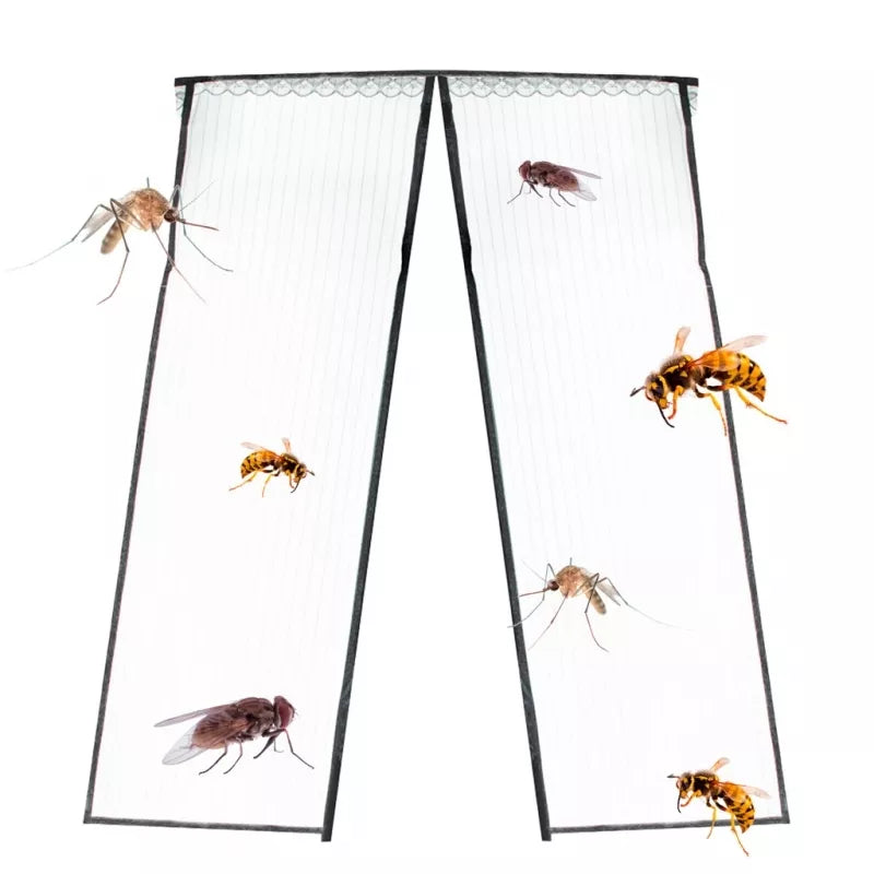 Užuolaidų tipo tinklelis nuo uodų su magnetais, 100 x 210 cm