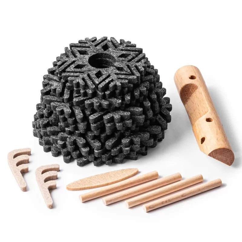 Veltinių Padėkliukai Briedis, 12 vnt - Juodi