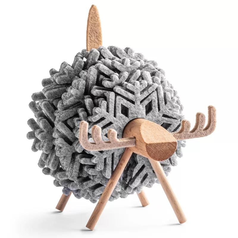 Veltinių Padėkliukai Briedis, 12 vnt - Pilki