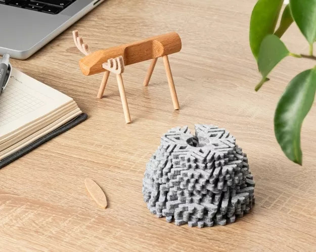 Veltinių Padėkliukai Briedis, 12 vnt - Pilki