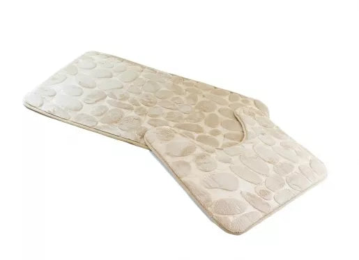 Vonios kilimėlių rinkinys, 2 vnt (šviesiai rudas)