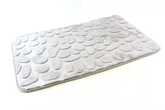 Vonios kilimėlių rinkinys 3D, pilkas