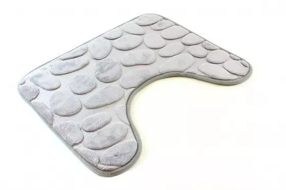 Vonios kilimėlių rinkinys 3D, pilkas