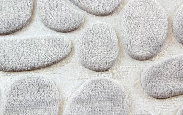 Vonios kilimėlių rinkinys 3D, pilkas