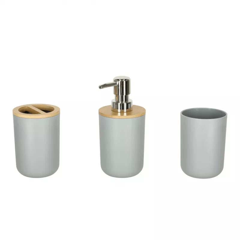 Vonios Reikmenų Komplektas 6 vnt, Pilkas