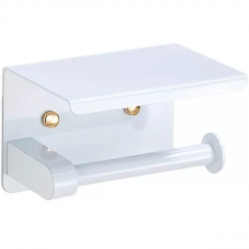 Wc Popieriaus Laikiklis Su Lentyna, Baltas