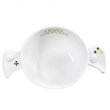 Žaidėjo dubenėlis su žaidimo pulto formos rankenėlėmis, 650 ml (balta)