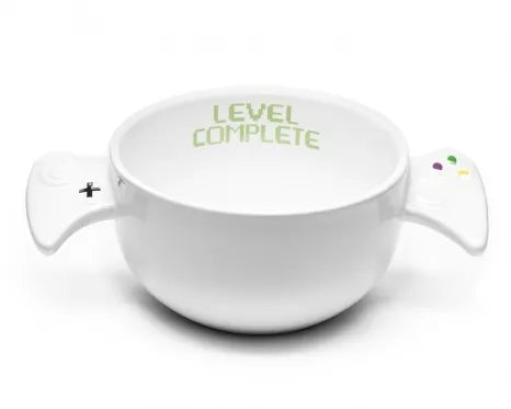 Žaidėjo dubenėlis su žaidimo pulto formos rankenėlėmis, 650 ml (balta)