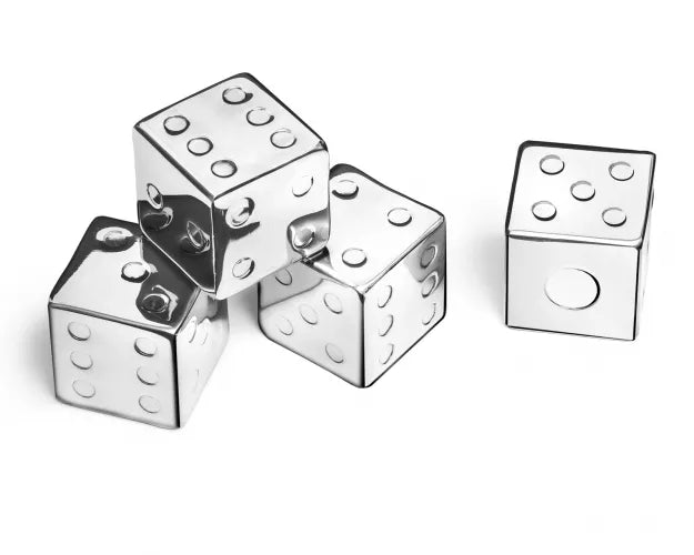 Žaidimo Kauliukų Ledo Kubeliai, 4 Vnt.