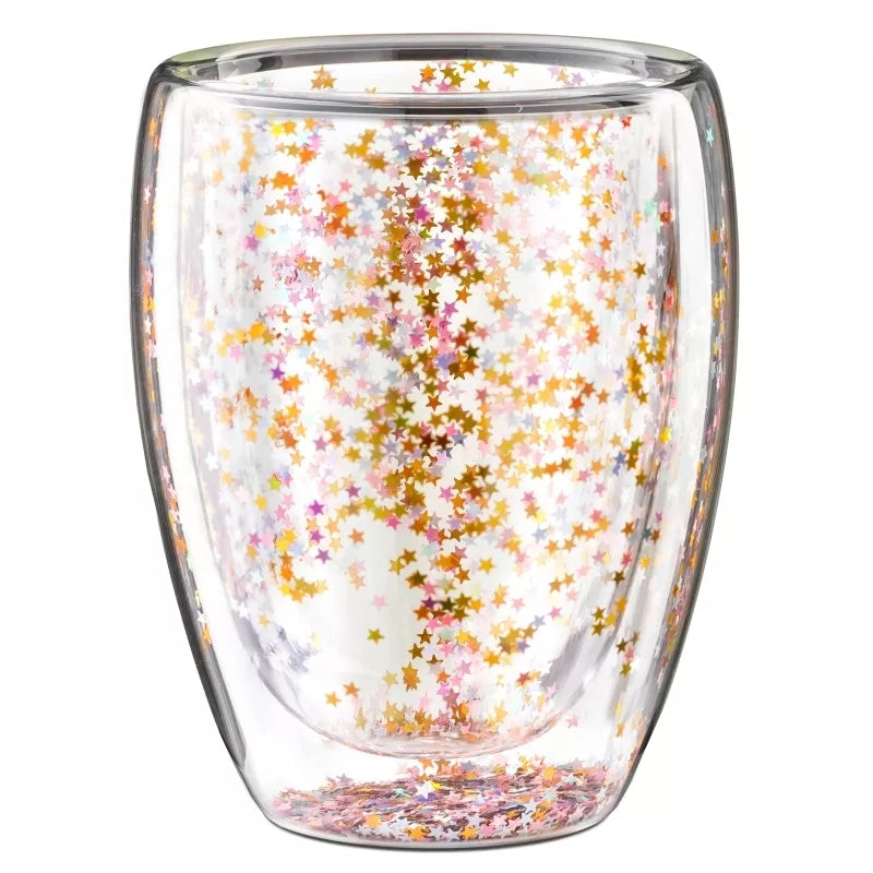 Žvaigždėta Stiklinė Su Dviguba Sienele