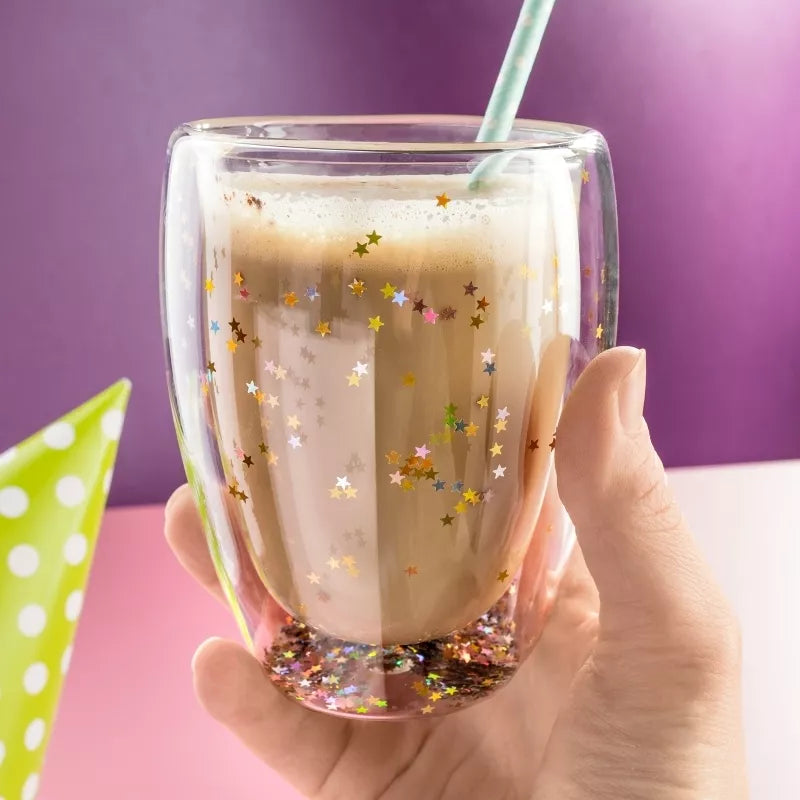 Žvaigždėta Stiklinė Su Dviguba Sienele