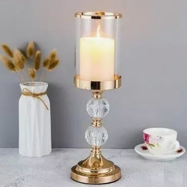 Žvakidės, 3 vnt, Auksinės