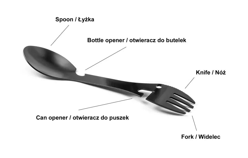 Žvejo Rinkinys - Emalinis Puodelis + Įrankis + Rakto Pakabukas